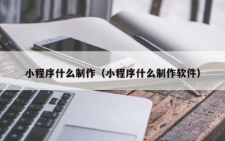定州小程序什么制作（小程序什么制作软件）