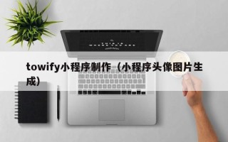 定州towify小程序制作（小程序头像图片生成）